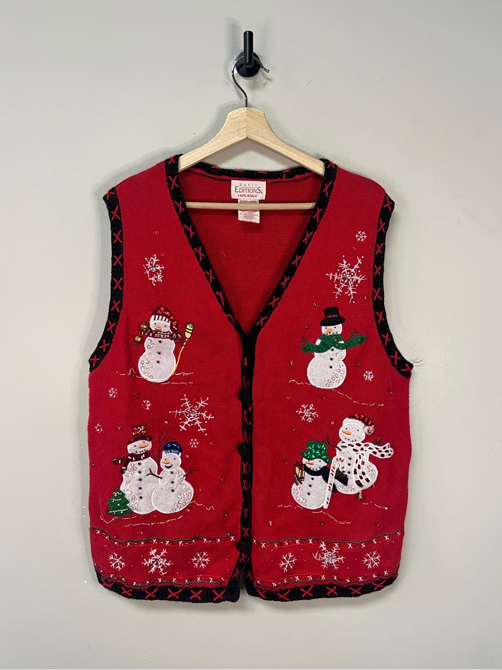 Vintage Christmas Knit Vest